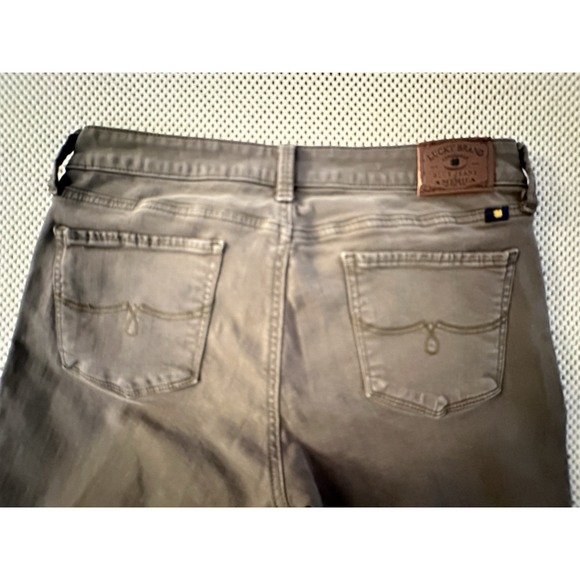 Lucky Brand Jeans Lolita Crop 28 Women Sz 6 Low Rise Y2K Stretch Straight Leg - Picture 9 of 10